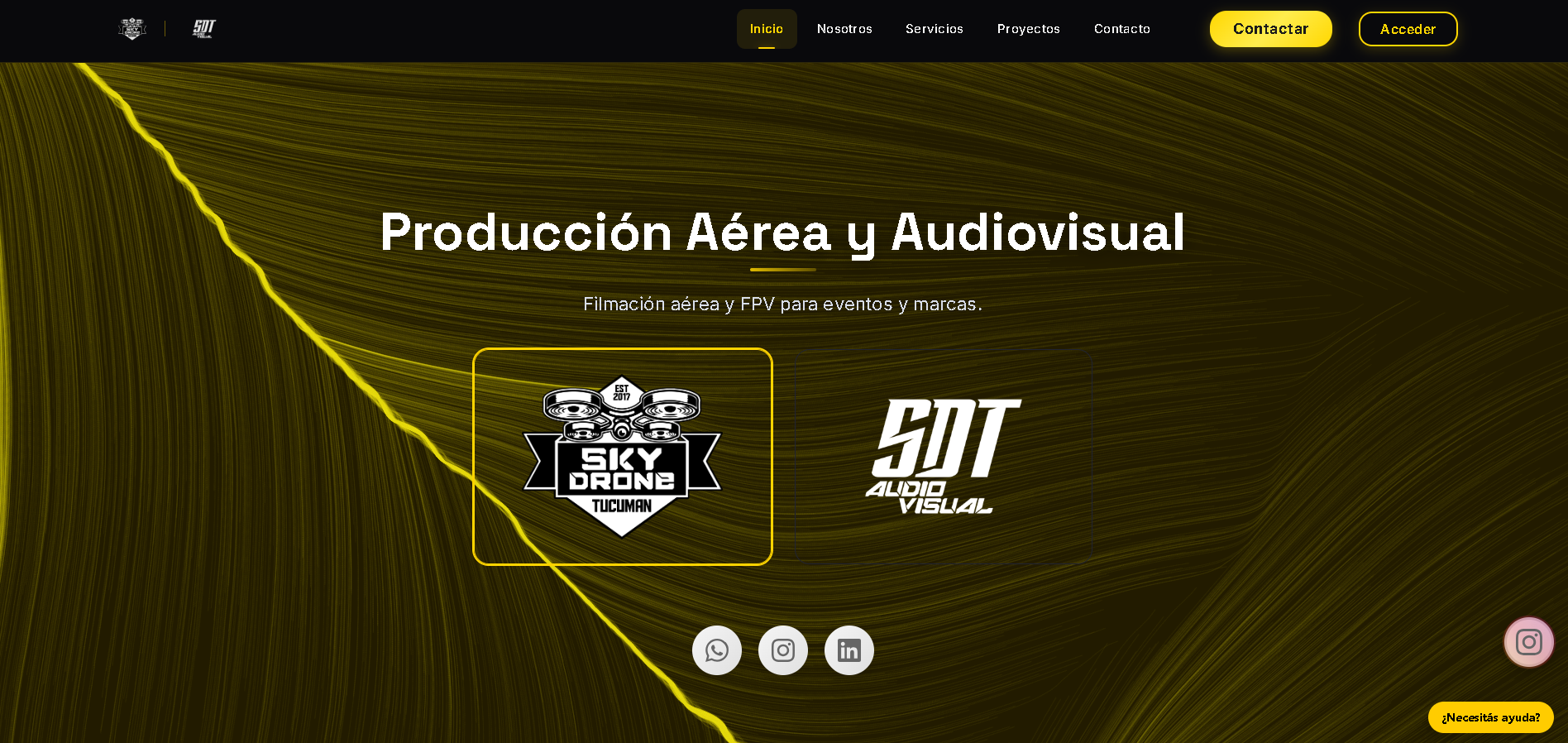Landing Page SDT Audio Visual